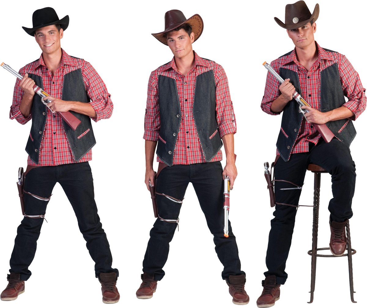 Cowboy & Cowgirl Kostuum | Ranger Cowboy Man | Maat 52-54 | Carnaval kostuum | Verkleedkleding